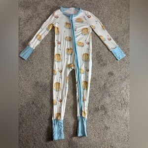 Angel Dear Pancakes Bamboo Zipper Pajamas Toddler 3T bamboo pajamas